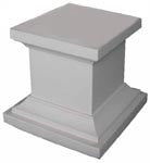 (q) Urn Base White for Sml or Lge Plastic Urns (H35cm) [x=2]