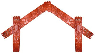 #032 Carving Meeting House (H2.9m x W4.8m x D0.6m/Doorway  H2.25m x W2.6m [bld] [p= 5]