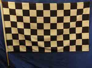 Chequered Racing #2 (1.5m x 0.9  stick 1.15 m) [mat= polyester] [x=2]