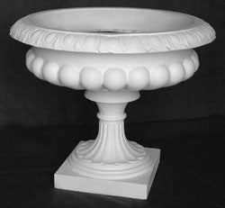 (j) Urn White Plastic (H70cm x 90cm dia)