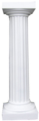 Plinth (c ) Fluted White (0.9m) [x= 8]