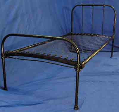 Bed Base #7 Assorted Single Black Iron (1.9m x 0.9m x 2.0m) [x=3]