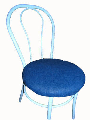 Chair Dining Bentwood White/Blue [x=12]
