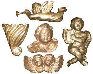 Cupid Gold Paper-Mache