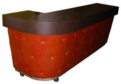 Bars 1970's Large Orange & Brown (H1m x L2.20m x W0.81m)