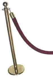 Crowd Barrier Ball Top (H1m 1 x pole 1 x rope) [x=8]