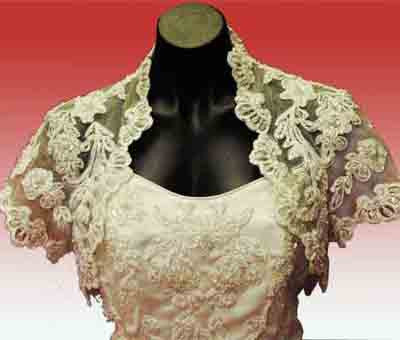 2pc Tulle and beaded dress and Bolero Jacket detail. #45320092 size 14