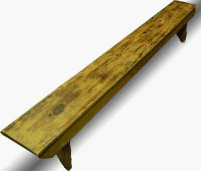 Bench School 003 Locker Room Long (H40cm  W27cm  D235cm)