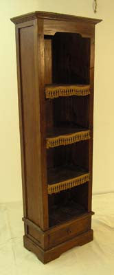 Bookshelf 007 Dark Wood Slender (1.8m x 0.58m x 0.33m)