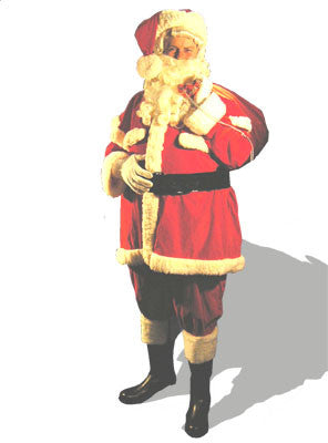 55010240 SANTA WITH FUR TRIMMED CAPE