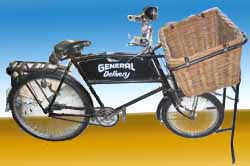 Delivery Bike #2  French w Sign (L180cm x H120cm x W65cm)