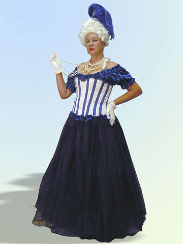 Blue/white Stripe Lady