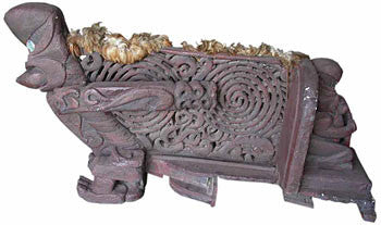 #011 Carving Canoe Prow Medium