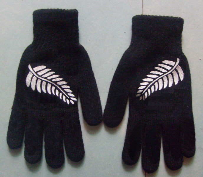 SILVER FERN BLACK GLOVES