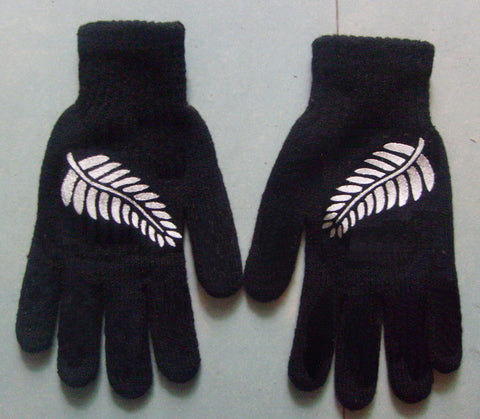 SILVER FERN BLACK GLOVES
