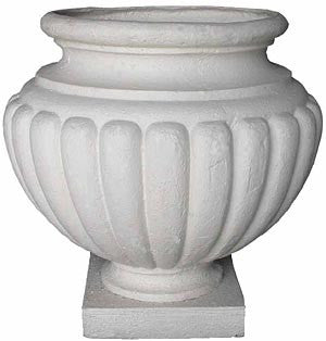 (m) Urn Plastic White Large (55cm high) [x=2]