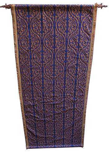 Banner medieval blue and gold 270 cm x 110 cm (x =6)